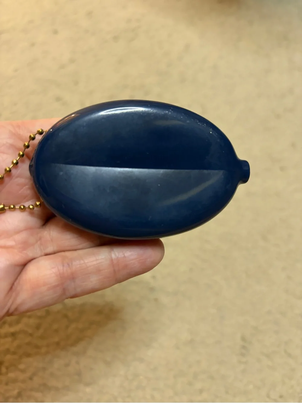 TARGET X KATE SPADE  'my two cents' Oval Coin Pouch - Navy Blue